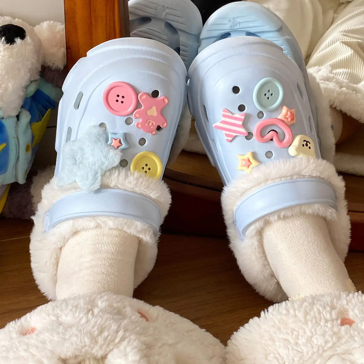 Cute Embroidered Eva Clogs for Girls Winter Ins — feature 31