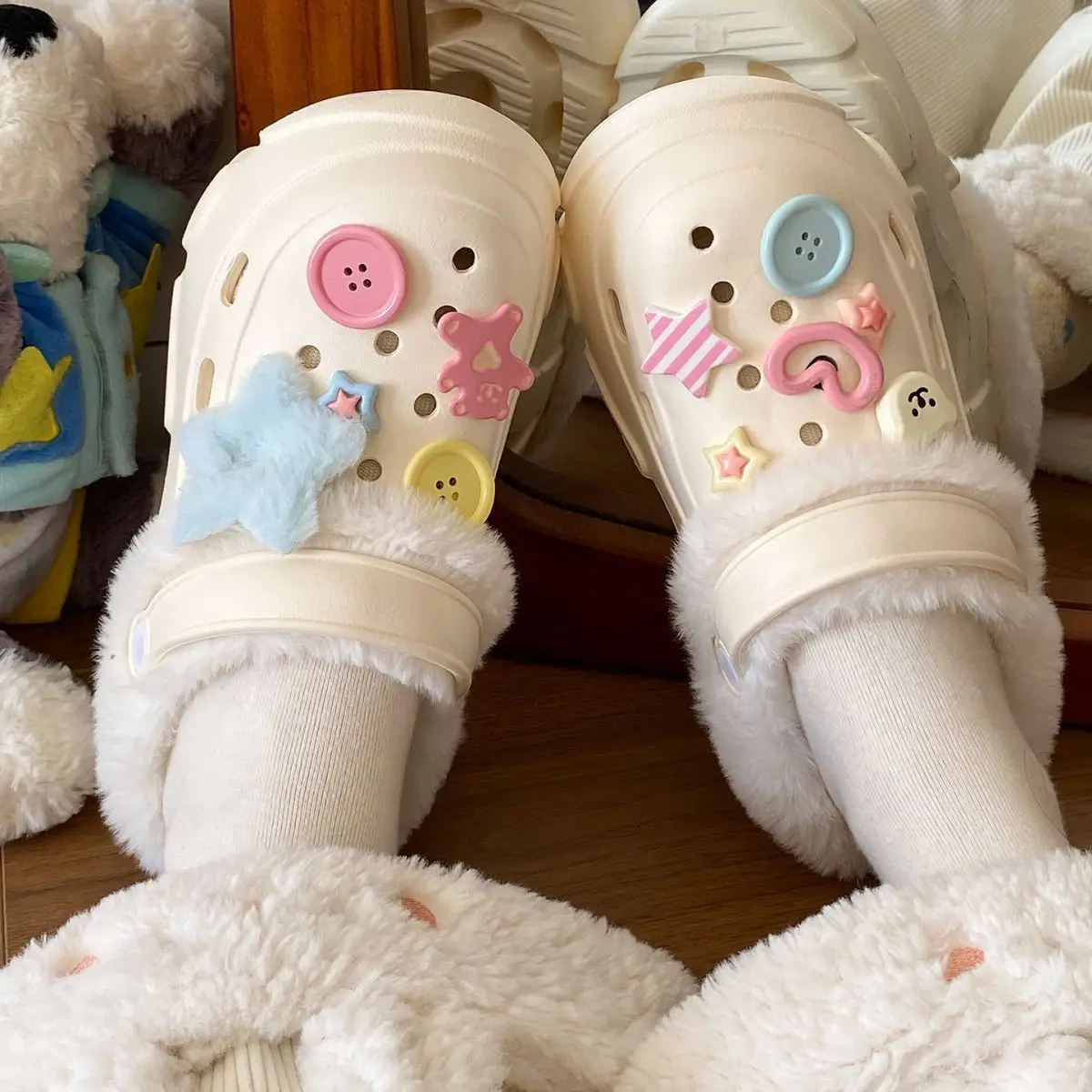 Cute Embroidered Eva Clogs for Girls Winter Ins — feature 40