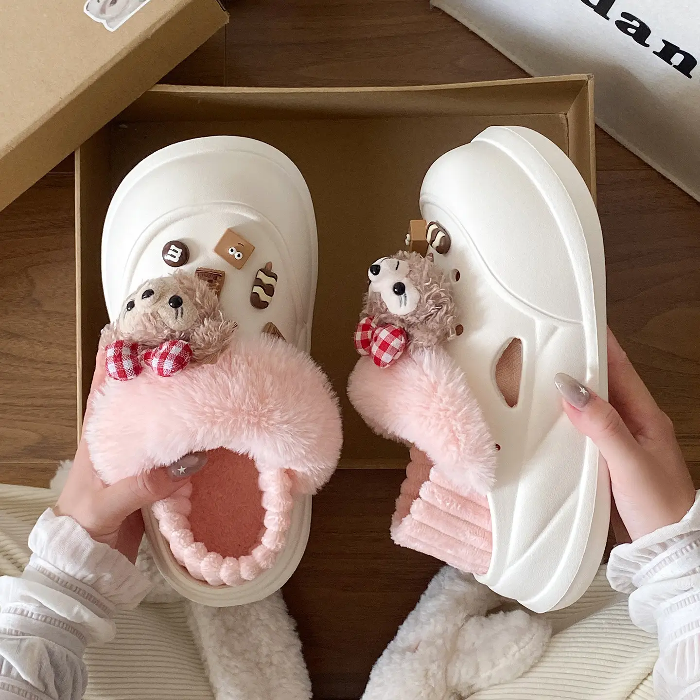 Warm Cotton Slippers for Women Winter Wear - Image 48