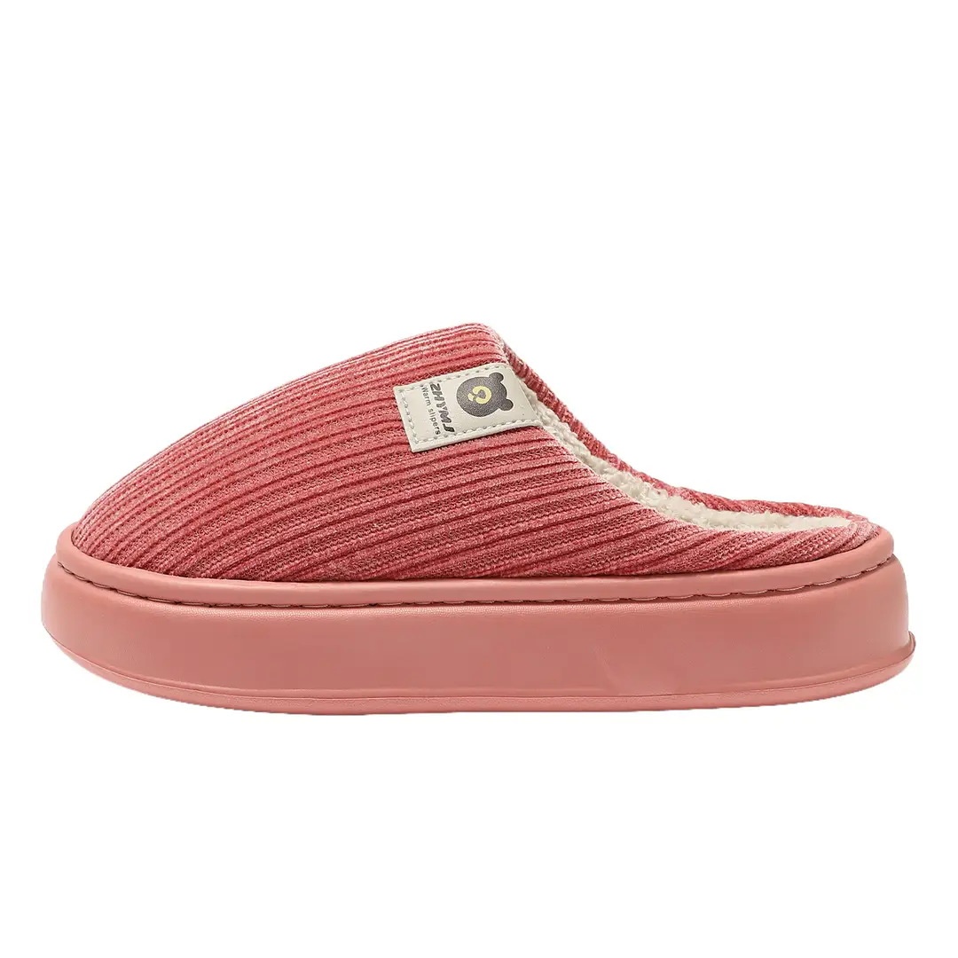Warm Cotton Slippers for Women in Winter, Large Size for Couples, Indoor Plush Home Slippers with Soft Non-Slip Soles for Men and Women - Image 10