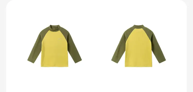 Children's Long Sleeve T-Shirt Light Green Grey — feature 22