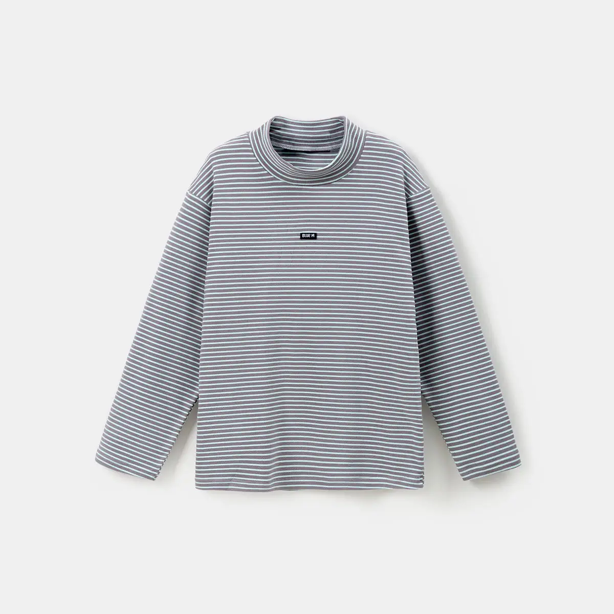 Children's Striped Long Sleeve T-Shirt Grey White