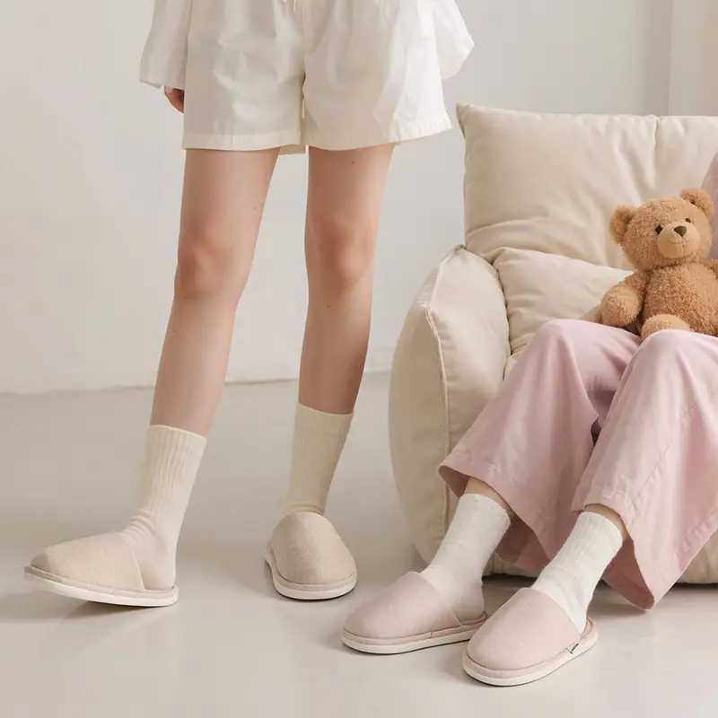 Women's Winter Cotton Slippers Nanobowan Antibacterial Non-Slip - Image 5