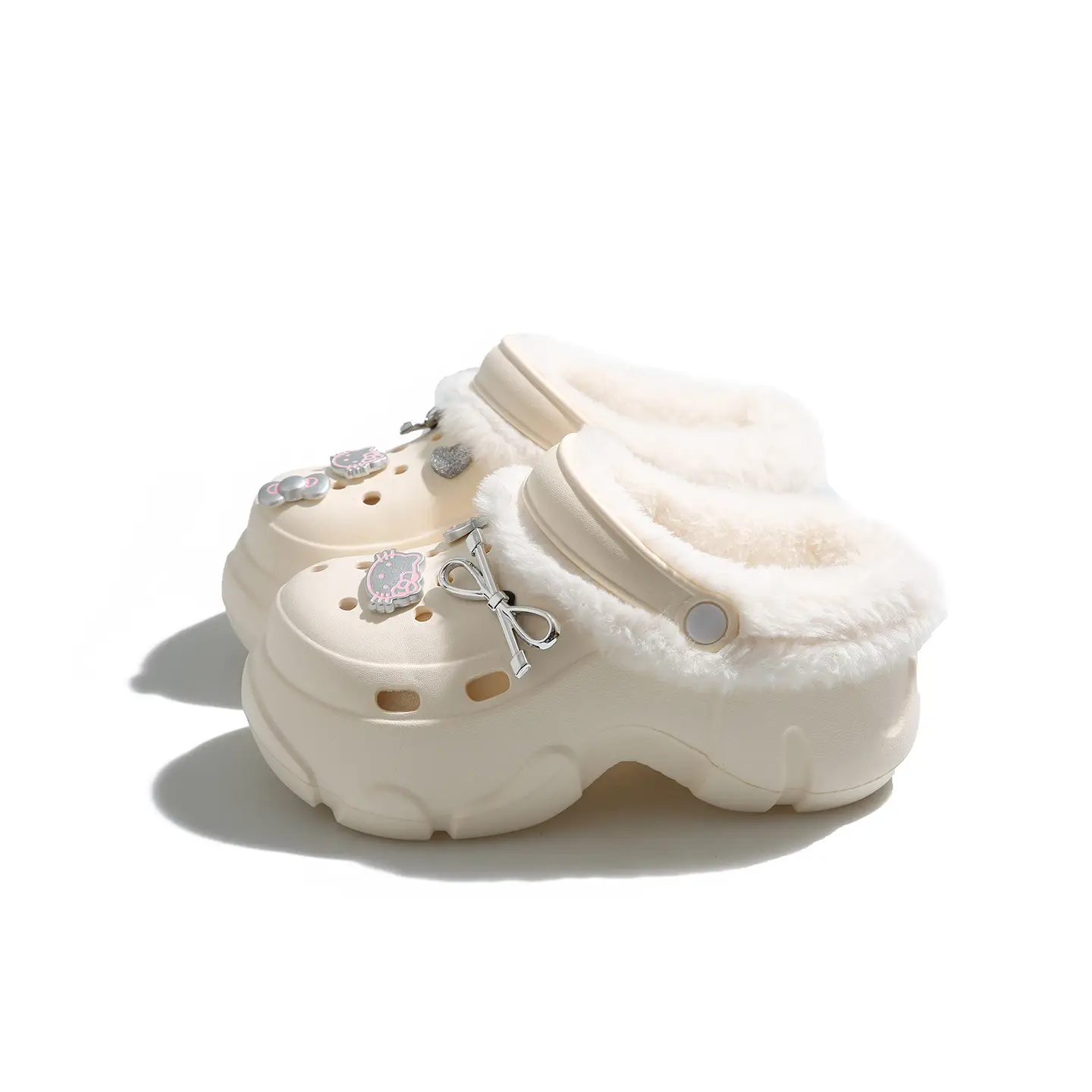 2025 New Black Cotton Slipper Eva Clogs Autumn Winter - Image 9