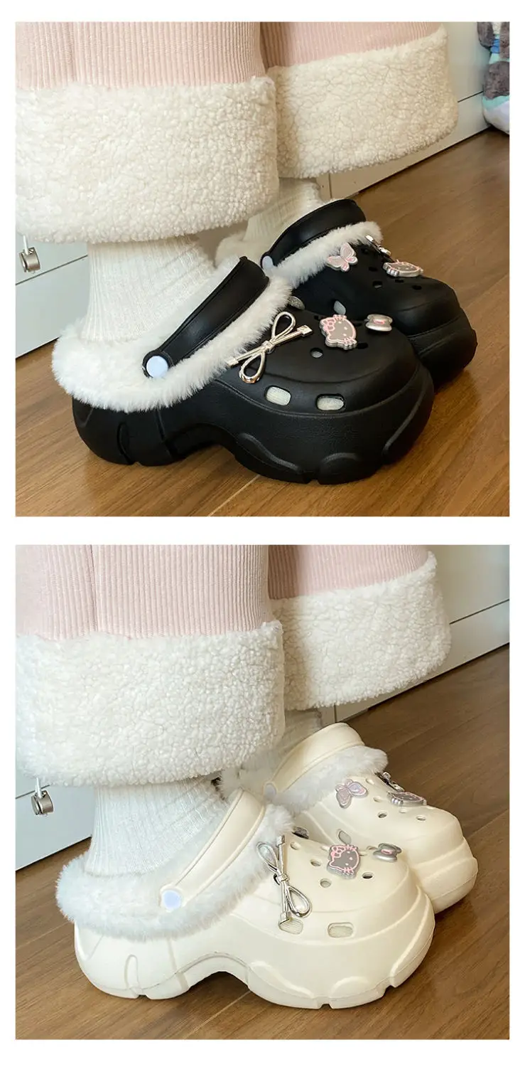 2025 New Black Cotton Slipper Eva Clogs Autumn Winter — feature 17