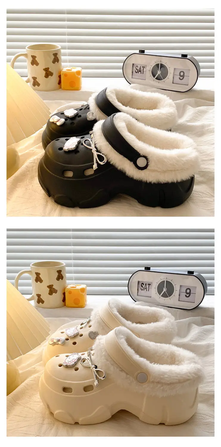 2025 New Black Cotton Slipper Eva Clogs Autumn Winter — feature 18
