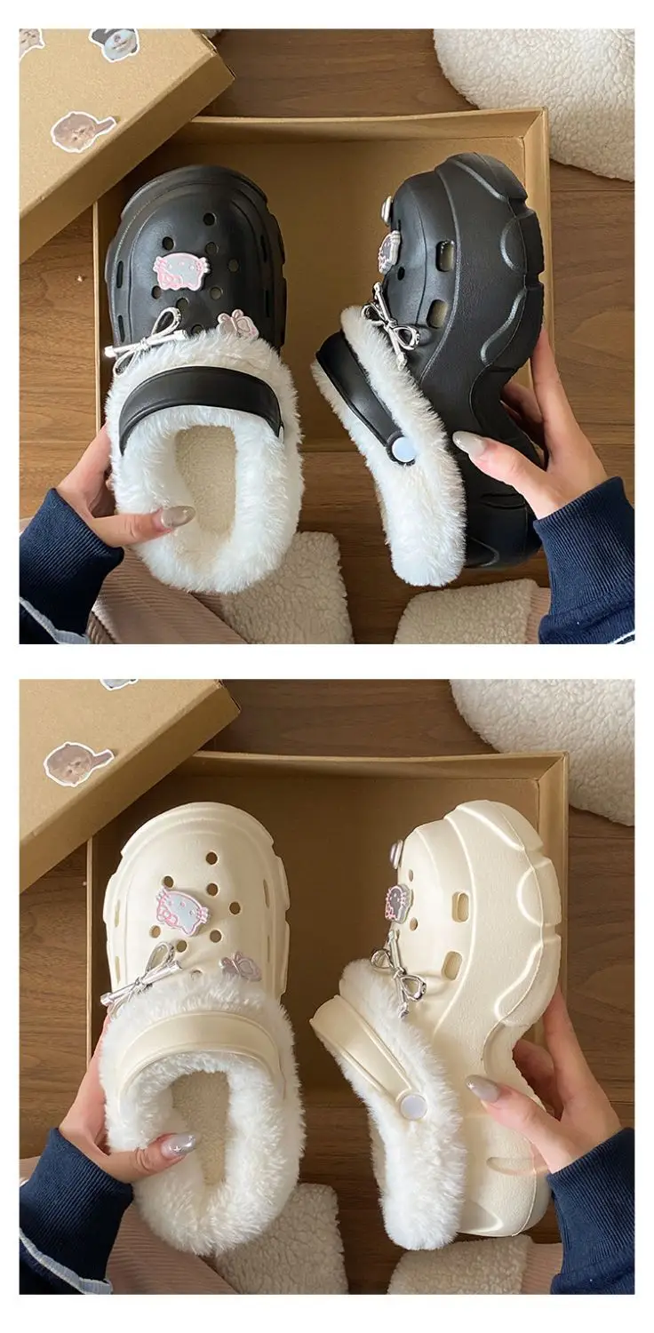 2025 New Black Cotton Slipper Eva Clogs Autumn Winter — feature 19