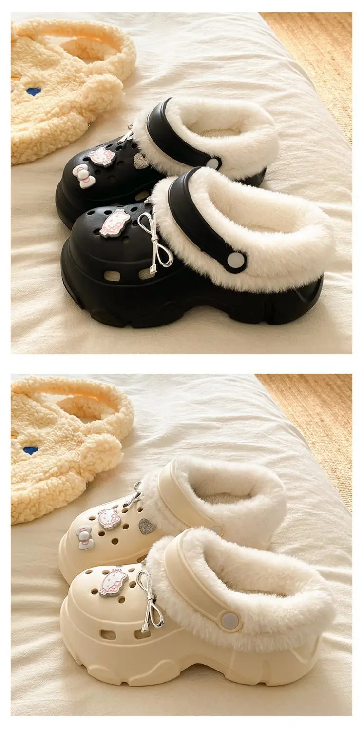 2025 New Black Cotton Slipper Eva Clogs Autumn Winter — feature 20