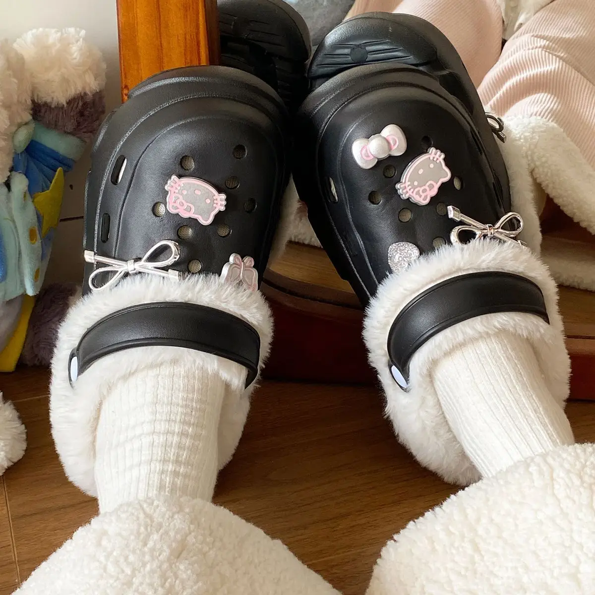 2025 New Black Cotton Slipper Eva Clogs Autumn Winter — feature 29
