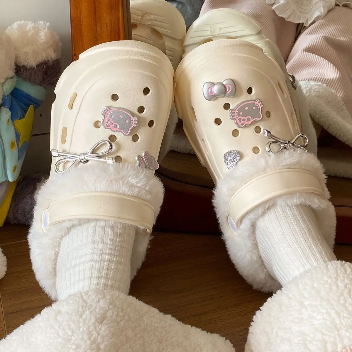 2025 New Black Cotton Slipper Eva Clogs Autumn Winter — feature 30