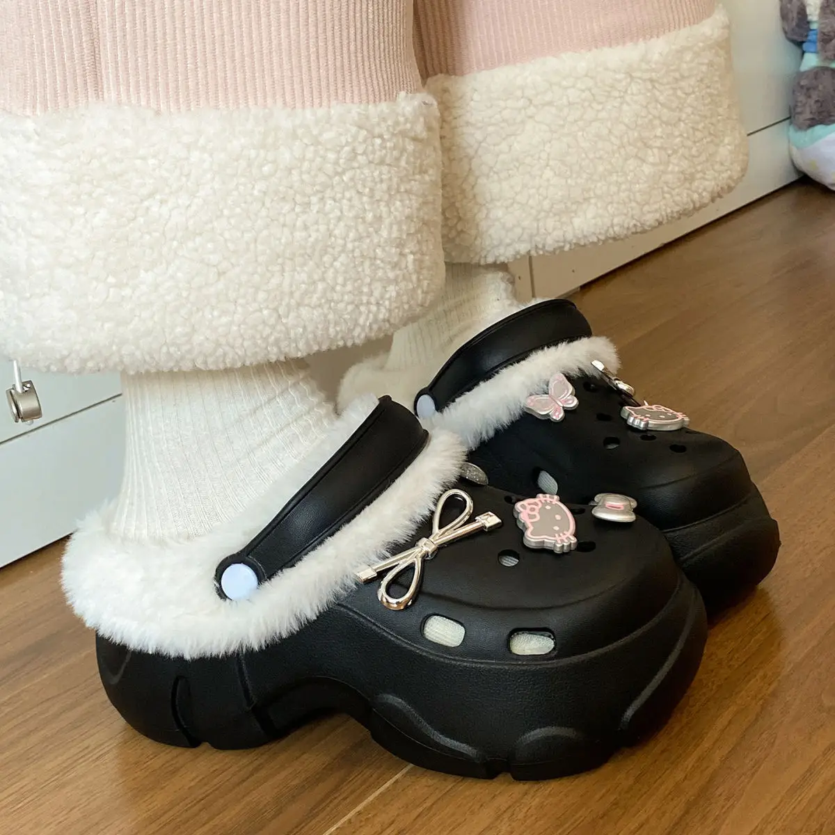 2025 New Black Cotton Slipper Eva Clogs Autumn Winter — feature 31