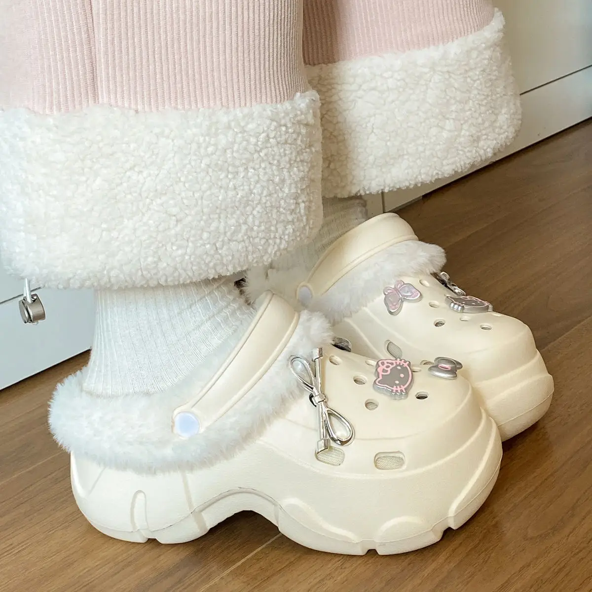 2025 New Black Cotton Slipper Eva Clogs Autumn Winter — feature 32