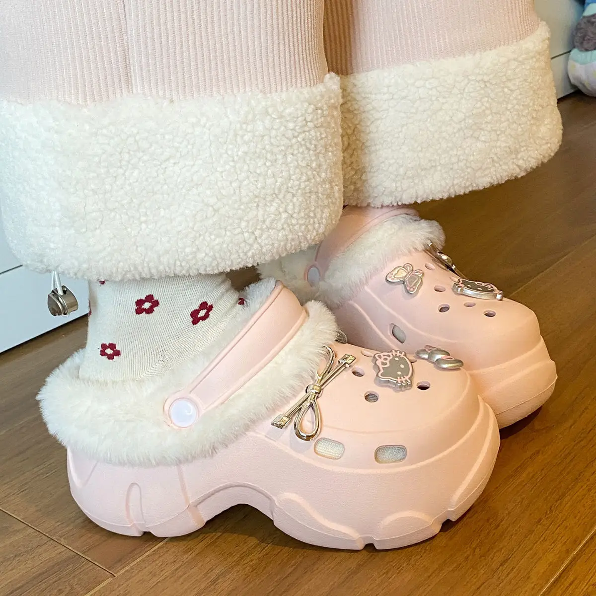 2025 New Black Cotton Slipper Eva Clogs Autumn Winter — feature 36