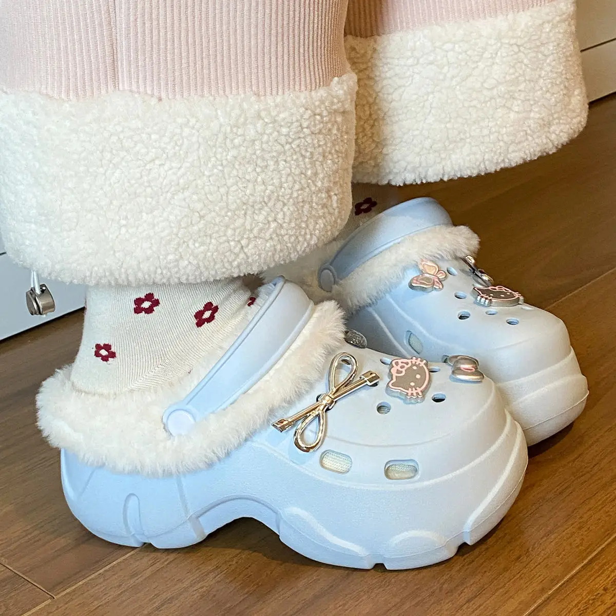 2025 New Black Cotton Slipper Eva Clogs Autumn Winter — feature 37