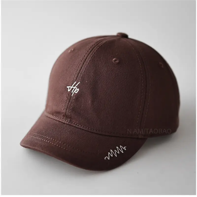 Beige Letter Embroidered Baseball Cap for Men Women - Image 3