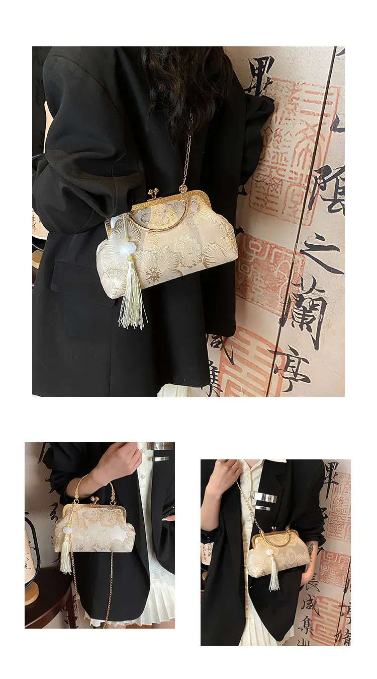 Chinese Embroidered Evening Bag Silk Travel Handbag Women — feature 6