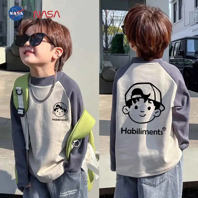 Boys Half Turtleneck T-Shirt Autumn Winter German Velvet Warm Bottoming Shirt 2025 New Kidsren's Raglan Long-Sleeved Top — feature 2