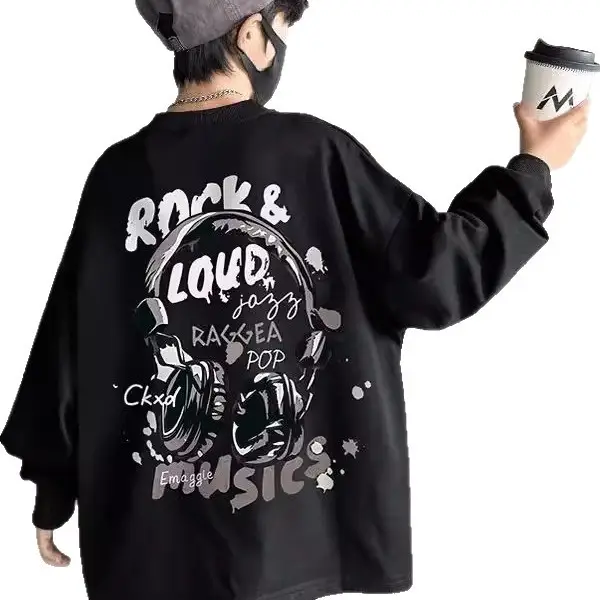 Autumn Winter Boys Cotton Long Sleeve T-Shirt White
