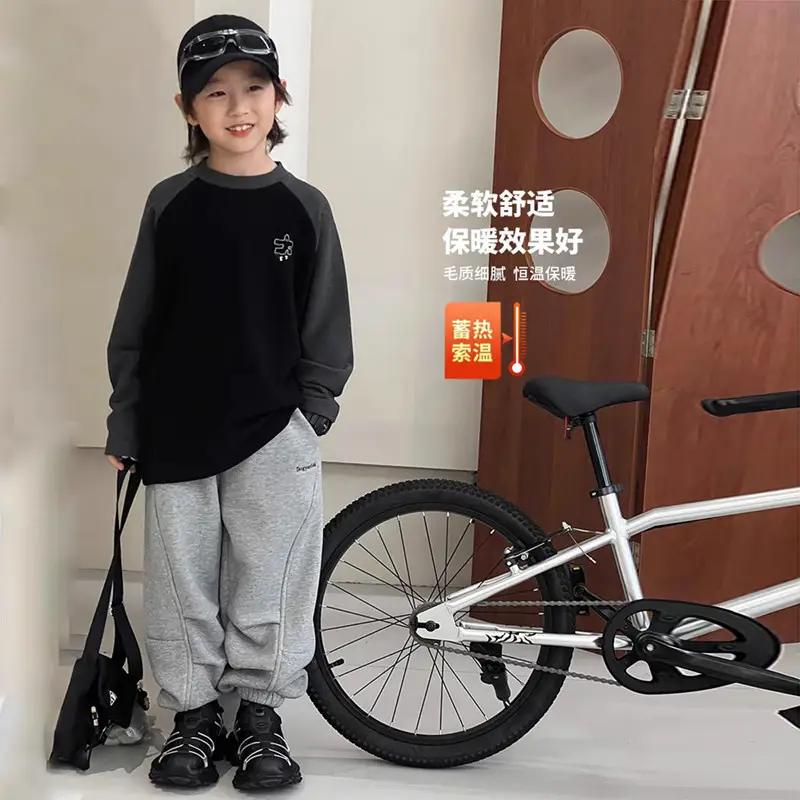 Kids Warm T-Shirt Medium Large Korean Style 2025 - Image 5