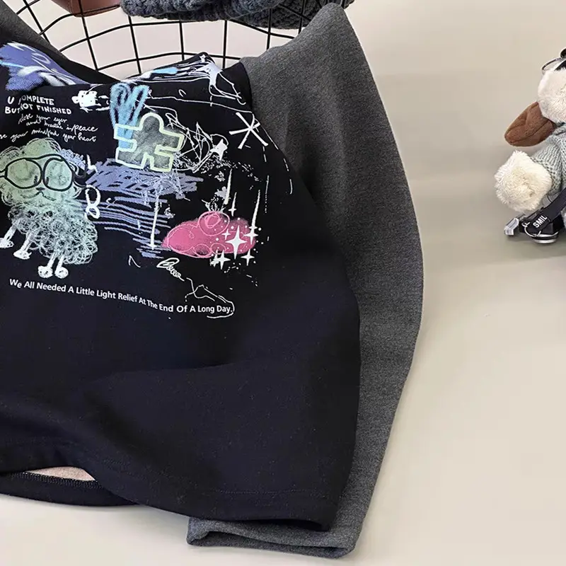 Kids Warm T-Shirt Medium Large Korean Style 2025 — feature 3