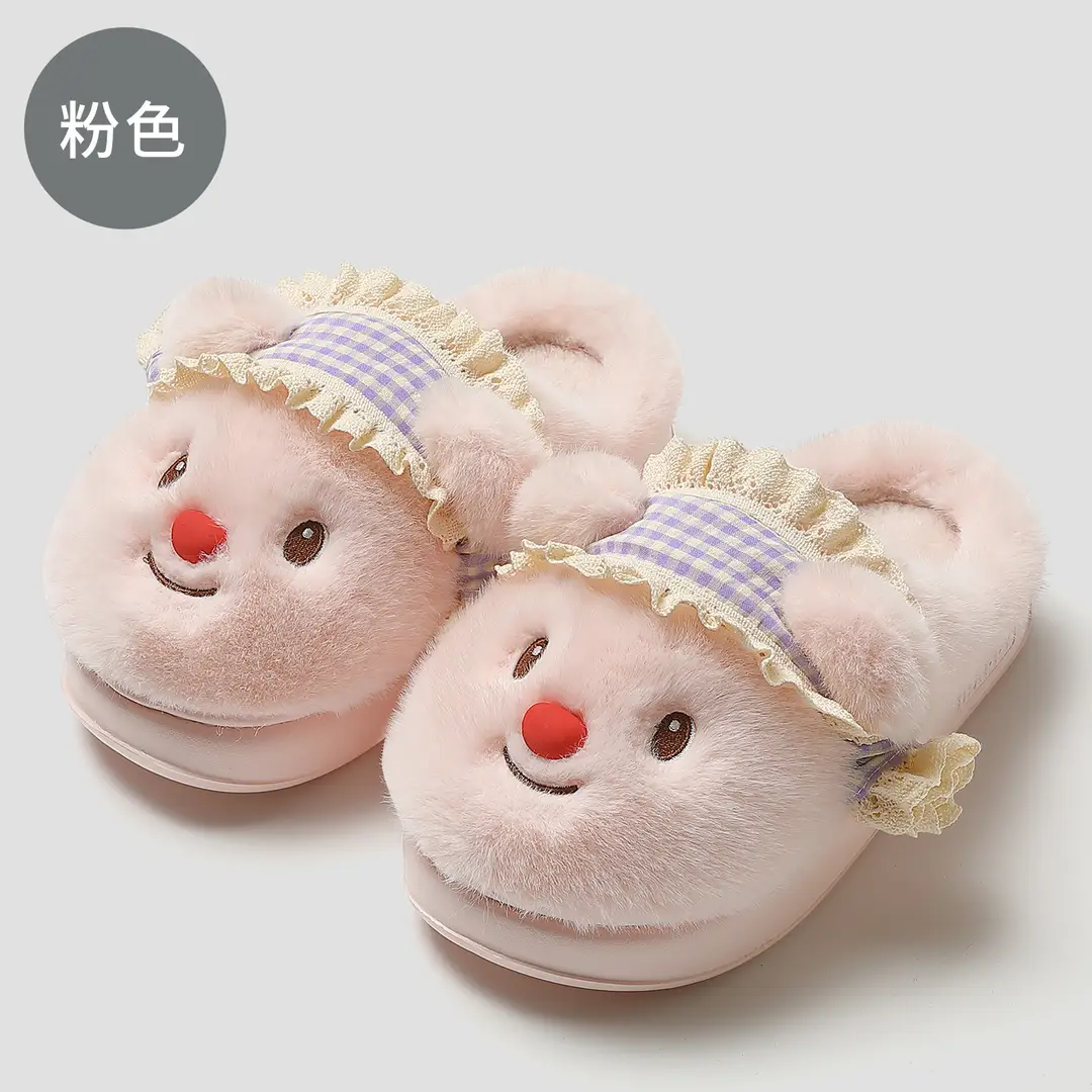 Birkenstock-Style Cotton Slippers for Women, Winter Kitten Thick-Soled Plush Warm Indoor Non-Slip Cotton Slippers for Women Wholesale - Image 7