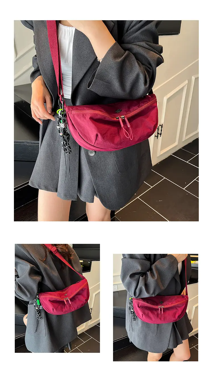 Women's Red Suede Crossbody Bag 2025 New — feature 26