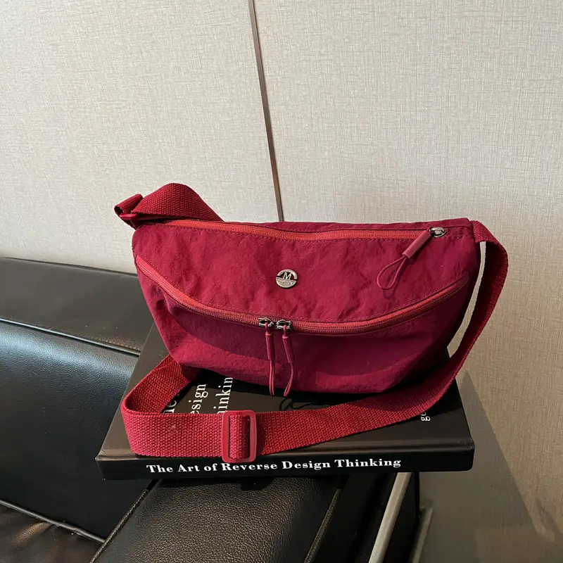 Women's Red Suede Crossbody Bag 2025 New - Image 10