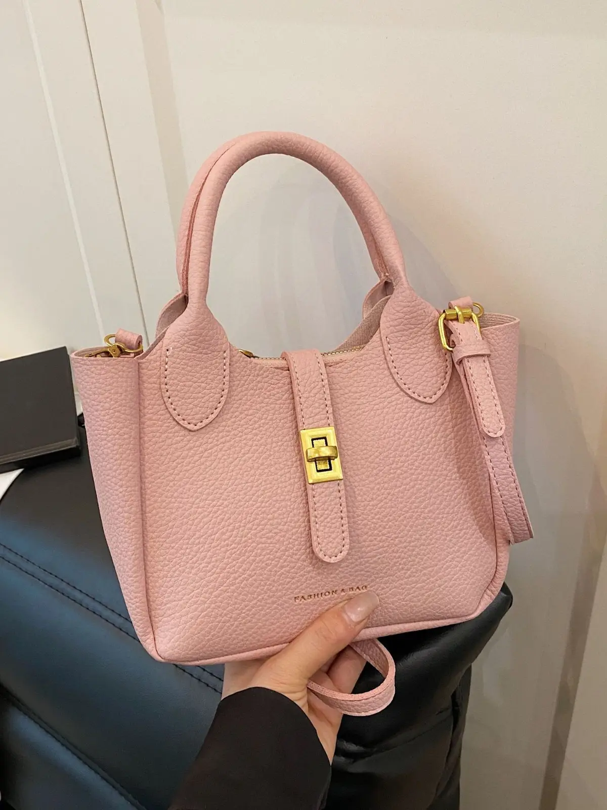 Women's Cream Crossbody Bag with Cute Decor - Image 8