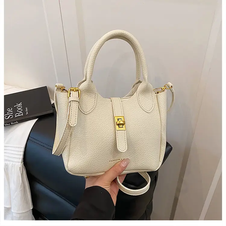 Women's Cream Crossbody Bag with Cute Decor — feature 25