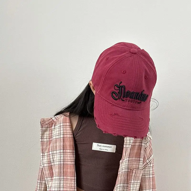 White Korean Style Girls Baseball Cap 2025 - Image 9