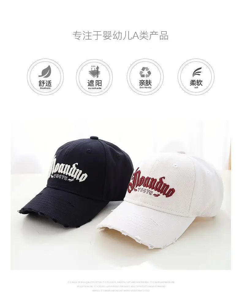 White Korean Style Girls Baseball Cap 2025 — feature 3