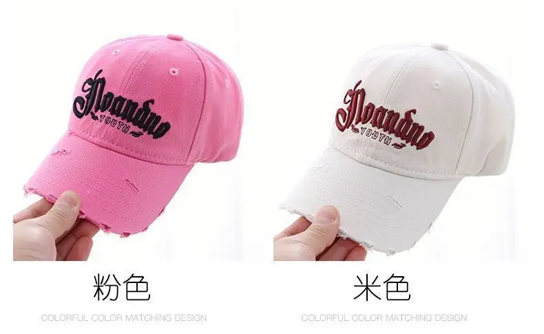 White Korean Style Girls Baseball Cap 2025 — feature 7