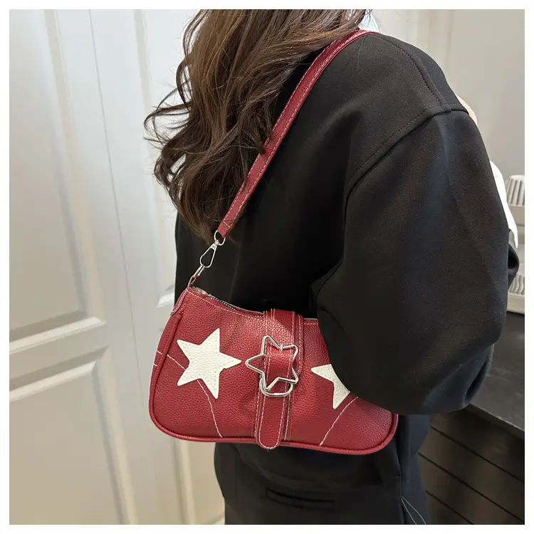 Black Star Heart Shoulder Bag for Women — feature 16