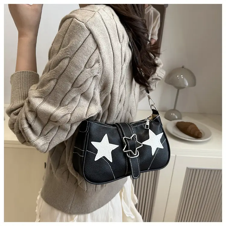 Black Star Heart Shoulder Bag for Women — feature 22