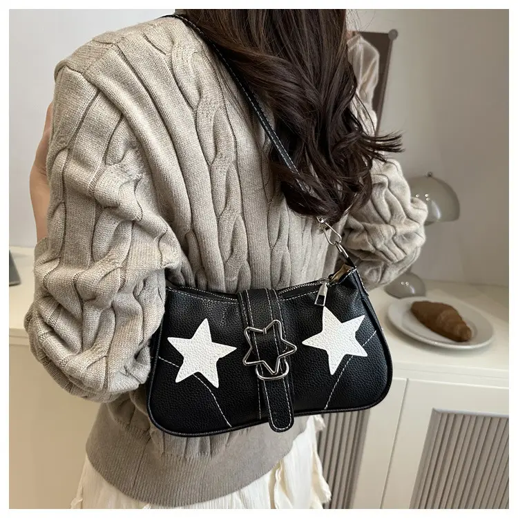 Black Star Heart Shoulder Bag for Women — feature 24