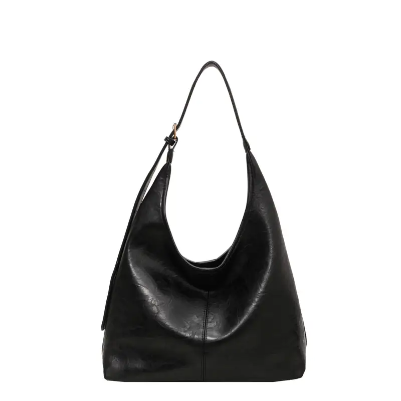 Brown Korean Style Large Capacity Shoulder Tote Bag - Image 9