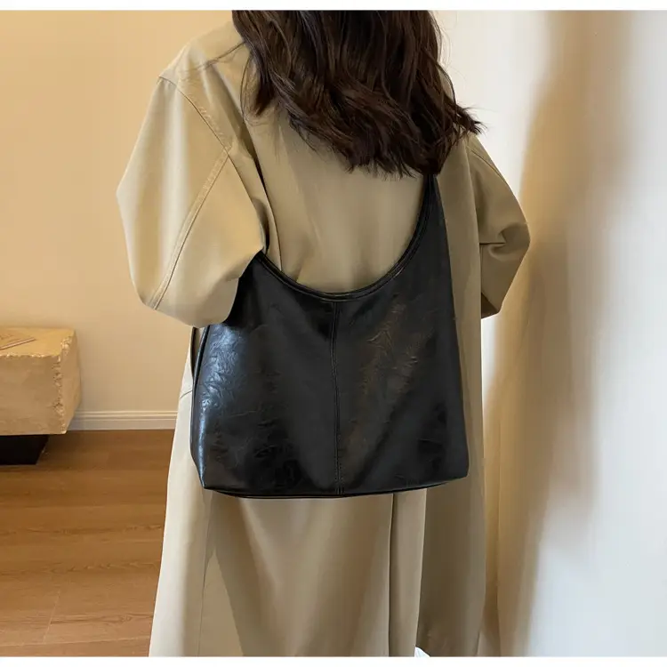 Brown Korean Style Large Capacity Shoulder Tote Bag — feature 17