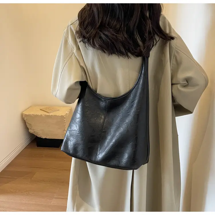 Brown Korean Style Large Capacity Shoulder Tote Bag — feature 18