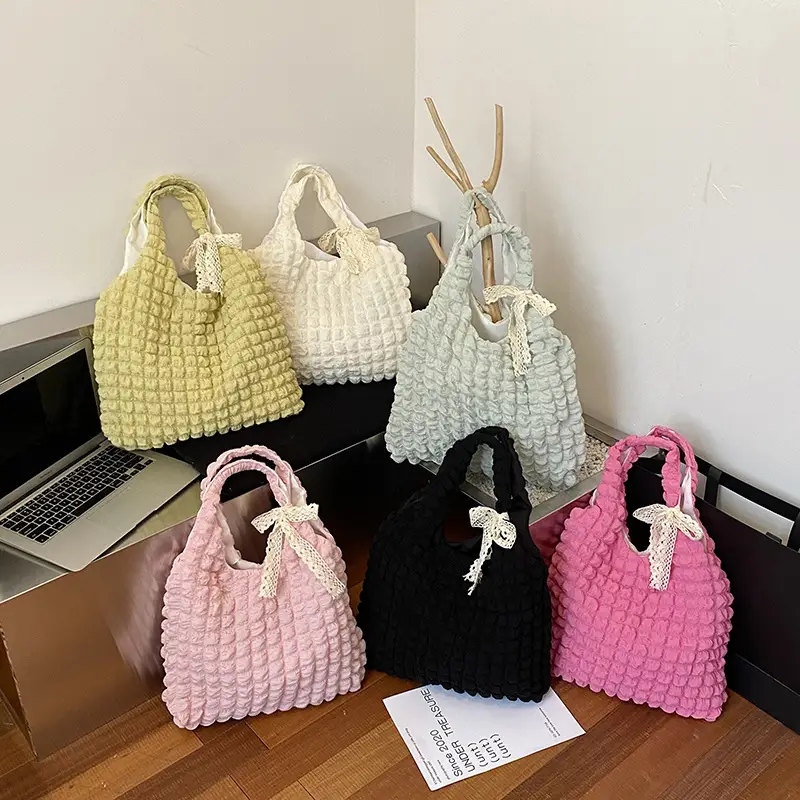 Korean Girl Bubble Bag Large Capacity Satchel - Image 8
