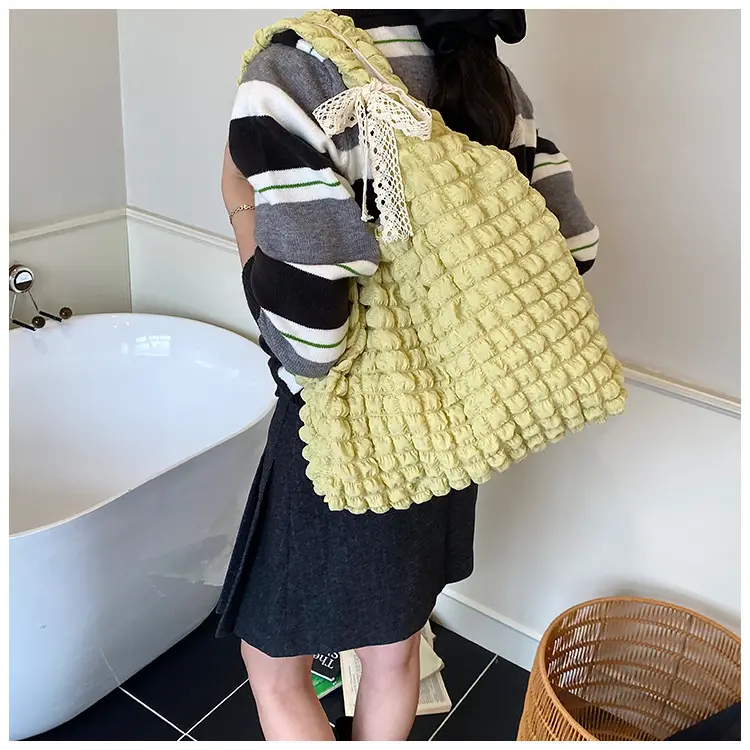Korean Girl Bubble Bag Large Capacity Satchel — feature 21