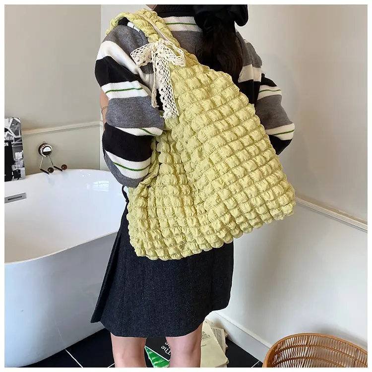 Korean Girl Bubble Bag Large Capacity Satchel — feature 22