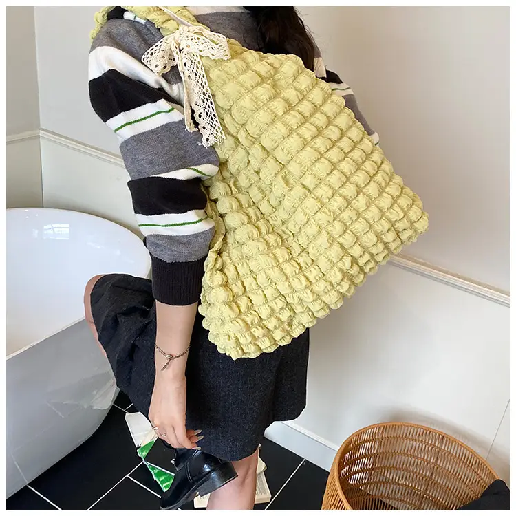 Korean Girl Bubble Bag Large Capacity Satchel — feature 23