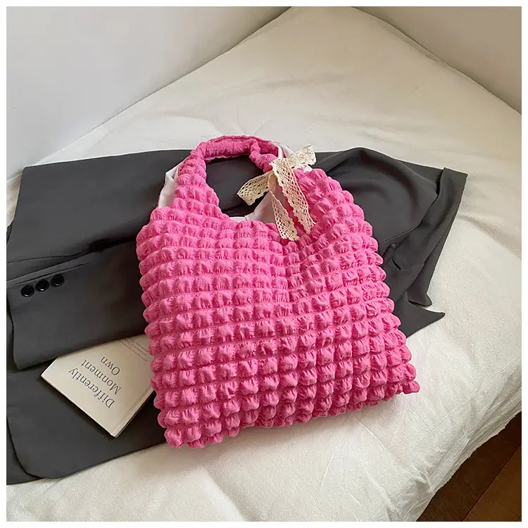 Korean Girl Bubble Bag Large Capacity Satchel — feature 38