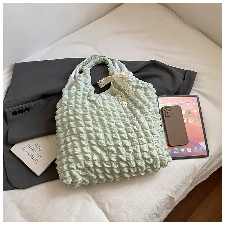 Korean Girl Bubble Bag Large Capacity Satchel — feature 44
