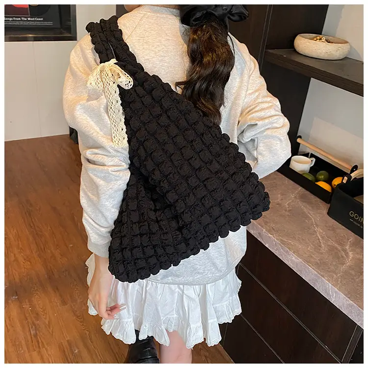 Korean Girl Bubble Bag Large Capacity Satchel - Image 2
