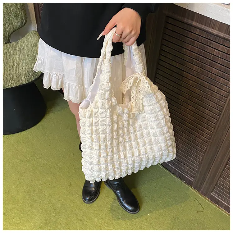 Korean Girl Bubble Bag Large Capacity Satchel - Image 3