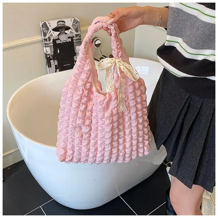 Korean Girl Bubble Bag Large Capacity Satchel - Image 4