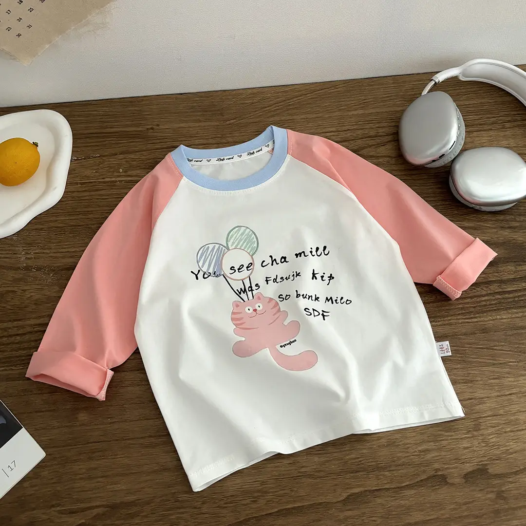 Spring Cartoon Long Sleeve T-Shirt for Boys Pure Cotton - Image 3