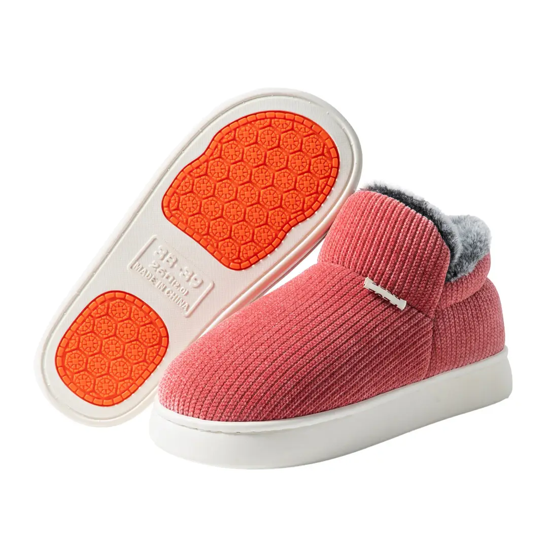 Non-Slip Cotton Slippers for Women Autumn and Winter 2025 New Indoor Home High-Top Warm All-Inclusive Thick-Soled Cotton Shoes for the Elderly - Image 14