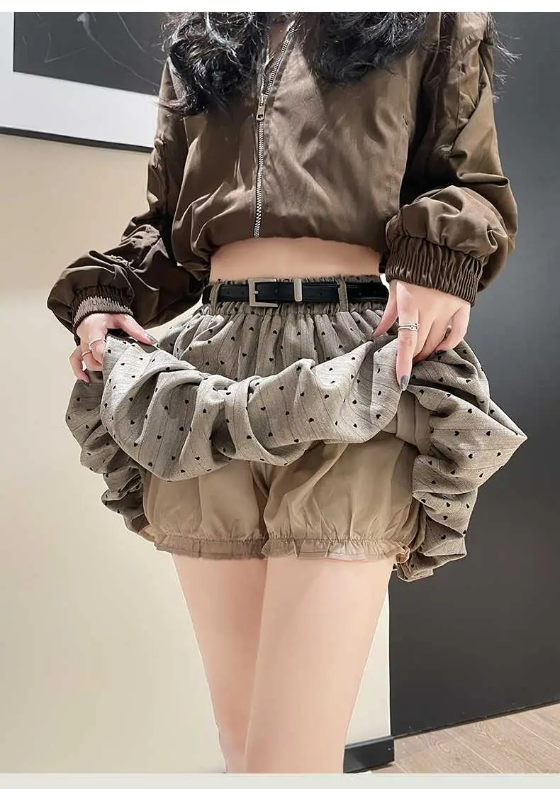 Women Pleated Khaki Skirt with Belt Autumn 2026 — feature 17